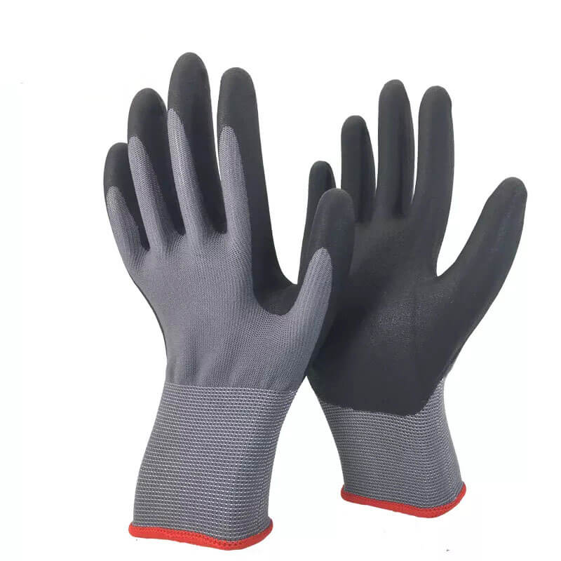 15 Gauge Nylon Spandex Liner Microfine Foam Coated Gloves CXFP-01