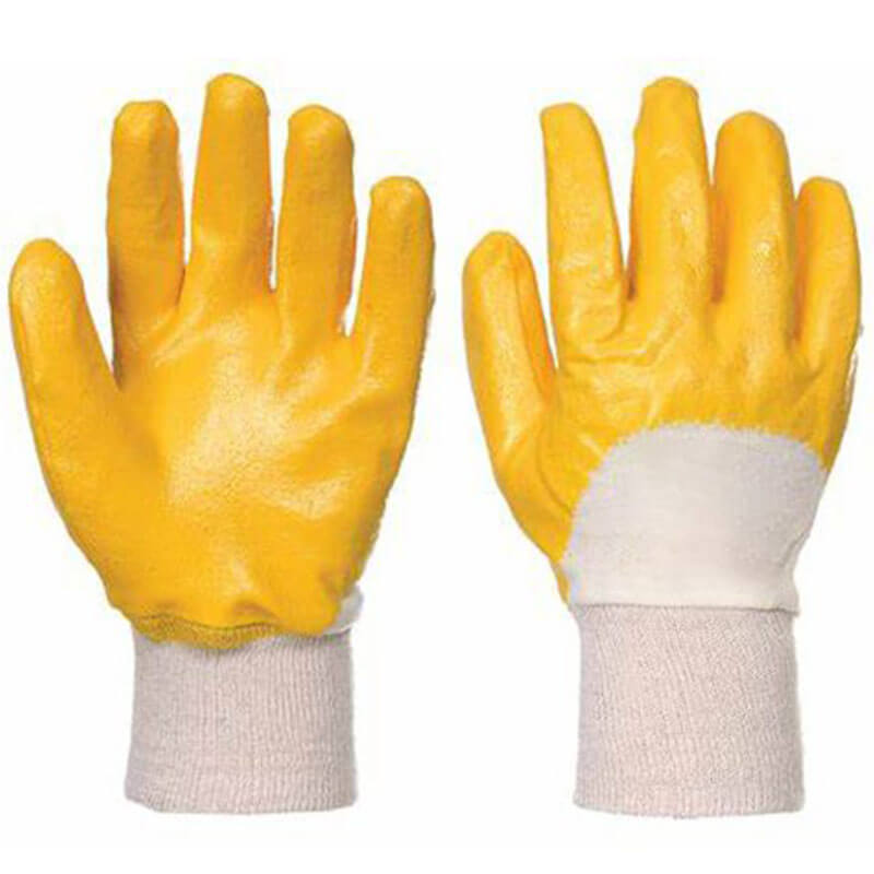 Heavy Duty Cotton Interlock Liner Nitrile Fully/Half Coated Gloves HDJ-F/HDJ-H